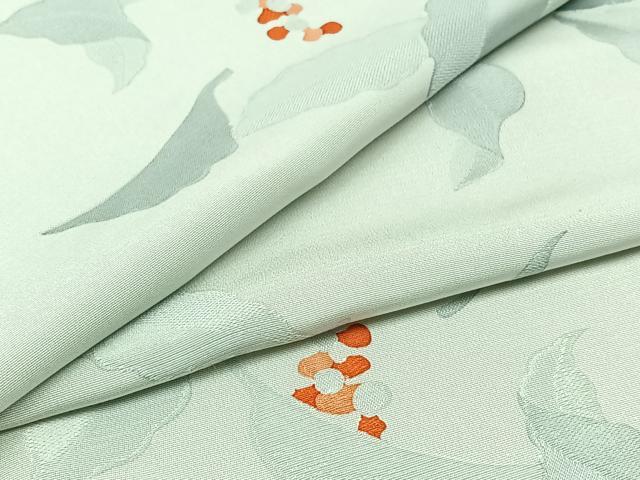 平和屋着物▽上質な小紋　単衣　南天文　正絹　逸品　AABC2223jh