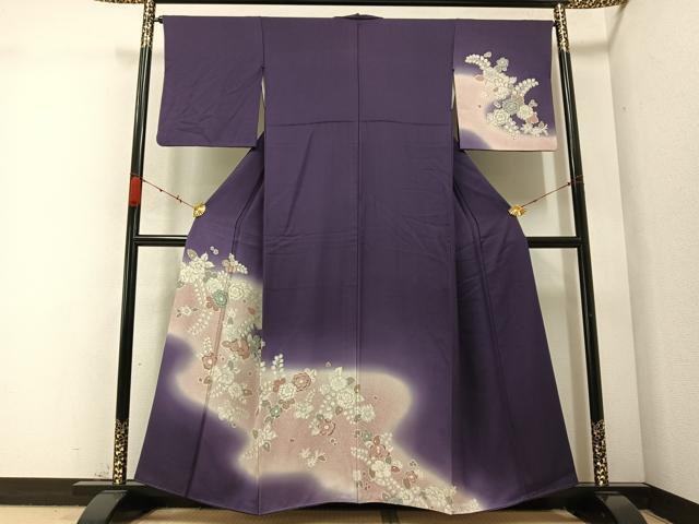 平和屋着物●訪問着　辻が花　暈し染め　正絹　逸品　AABC2554ph