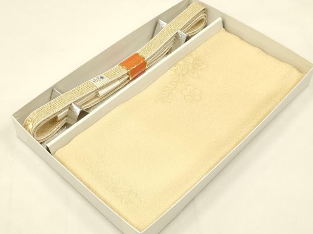 平和屋着物●和装小物　帯締め・帯揚げセット　大和高麗組　辻が花地紋　暈し染め　金糸　逸品　未使用　AABC2758ay