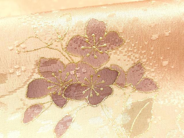 平和屋本店●和装小物　帯締め・帯揚げセット　大和高麗組　草花文　暈し染め　金糸　金彩　逸品　未使用　AABC2762ay 平和屋本店○和装小物 帯締め・帯揚げセット 大和高麗組 草花文 暈し