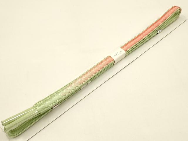 平和屋本店○和装小物 帯締め・帯揚げセット 大和高麗組 草花文 暈し