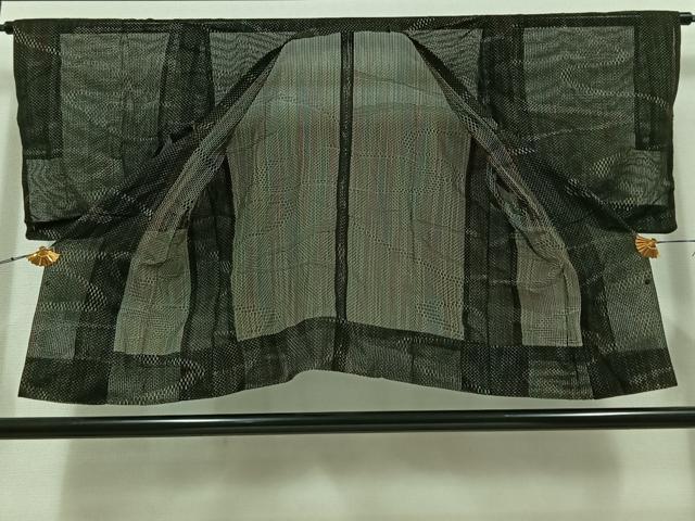 平和屋着物▽道行コート　スリーシーズン　春夏秋　塵除け　流水文　正絹　逸品　AABC3168jh 平和屋着物▽道行コート スリーシーズン 春夏秋 塵除け 流水文 正絹