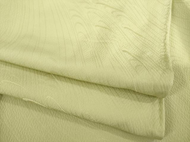 平和屋着物●上質な色無地　乱菊　油色　正絹　逸品　AABC3212ck