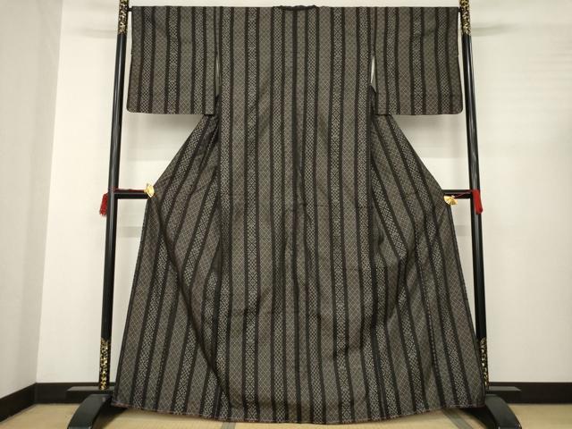 平和屋着物●本場大島紬　花間道　緯総絣　正絹　逸品　AABC3229ck 平和屋着物○本場大島紬 花間道 緯総絣 正絹 逸品 AABC3229ck