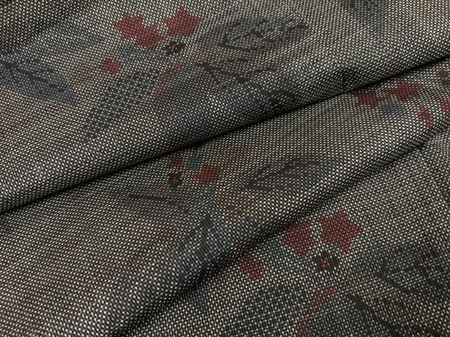 平和屋着物●本場大島紬　一元7マルキ　桐　正絹　逸品　未使用　AABC3359ph