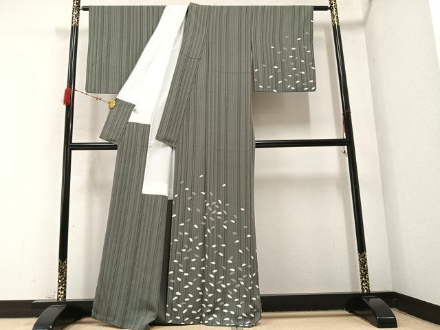 平和屋着物○訪問着 桜花弁 金彩 正絹 逸品 AABC3378ph