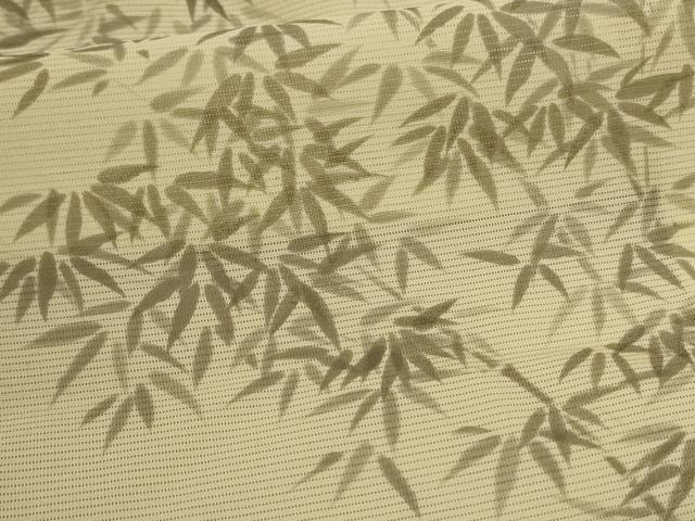 平和屋着物＊夏物　小紋　絽　笹竹文　正絹　逸品　AABC3403jd_5