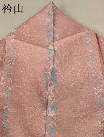 平和屋着物＊夏物　小紋　絽　草花間道　洗える着物　AABC3417jd_6