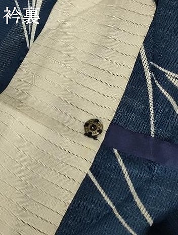 平和屋着物＊夏物　小紋　絽　草葉文　洗える着物　AABC3418jd_7