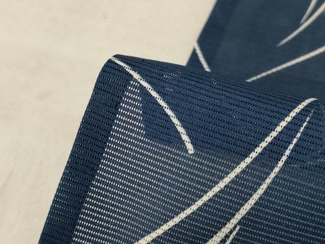 平和屋着物＊夏物　小紋　絽　草葉文　洗える着物　AABC3418jd_6