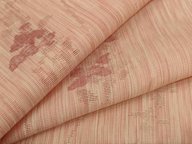 平和屋着物＊夏物　小紋　枝花文　AABC3424jd