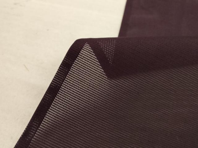 平和屋着物＊夏物　色無地　絽　流水舞葉紋紗　黒鳶色　正絹　逸品　未使用　AABC3439jd 平和屋着物＊夏物 色無地 絽 流水舞葉紋紗 黒鳶色 正絹