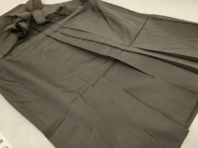 平和屋着物＊夏物　男性　行灯袴　縞　正絹　逸品　AABC3445jd