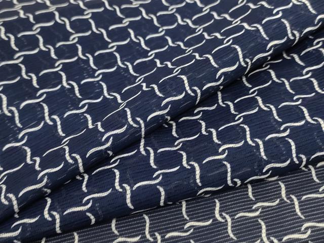 平和屋着物＊夏物　小紋　絽　網目文　洗える着物　AABC3463jd