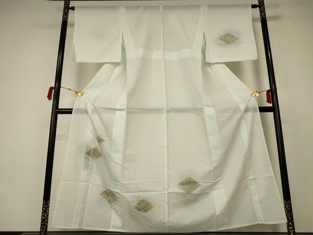 平和屋着物＊夏物　訪問着　絽　花唐草文　洗える着物　AABC3488jd