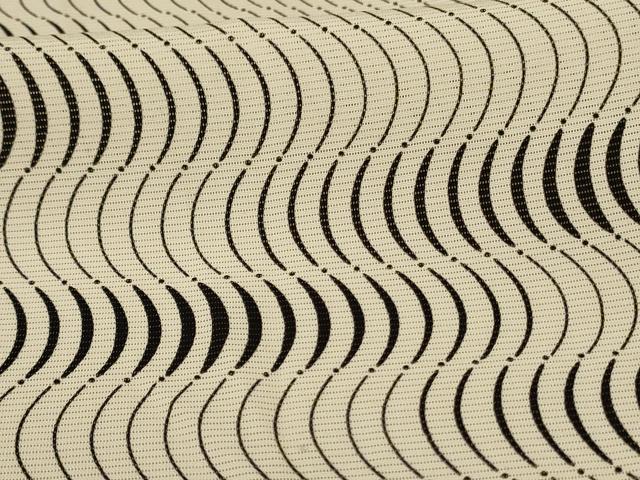 平和屋着物＊夏物 小紋 絽 よろけ縞 正絹 逸品 AABC3495jd