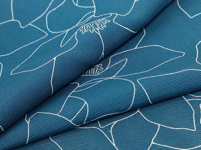 平和屋着物＊夏物　小紋　絽　花尽くし　正絹　逸品　AABC3496jd