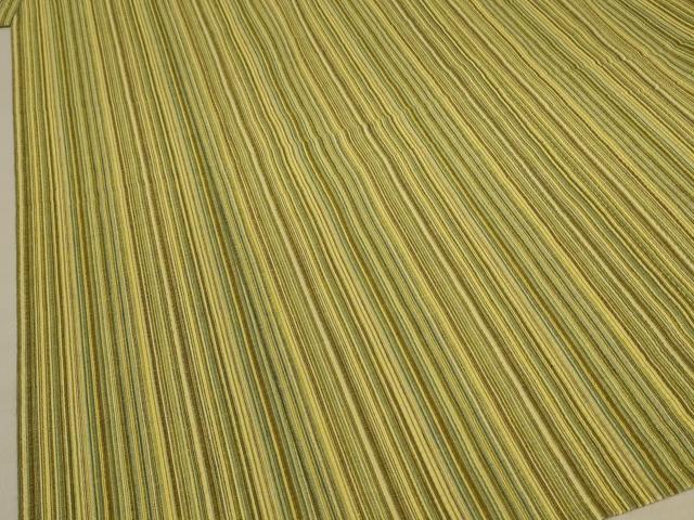 平和屋着物∴夏物　男性　阿波しじら織　浴衣　縞　キングサイズ　綿　逸品　AABC3515jd_2