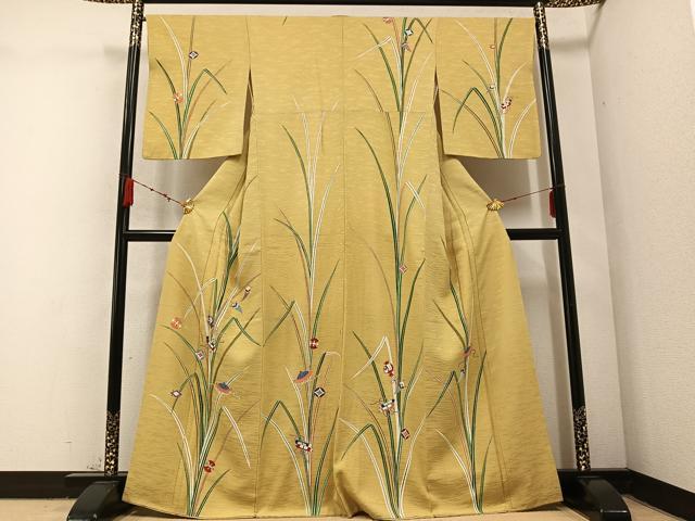 平和屋着物●訪問着　草木宝尽くし　金銀彩　正絹　逸品　AABC3667ph