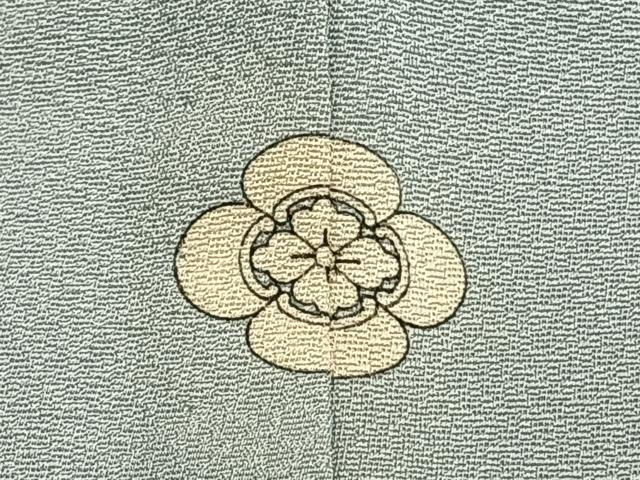 平和屋着物▽訪問着 単衣 絞り 吉祥花文 正絹 逸品 AABC3756fy