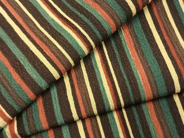 平和屋着物▽小紋　単衣　縞　洗える着物　AABC3789fy