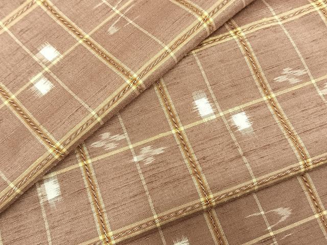 平和屋着物▽本場琉球絣　大城廣四郎織物工房謹製　単衣　鈴乃屋扱い　正絹　逸品　AABC3801fy