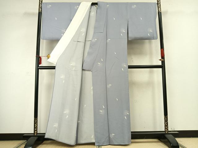 平和屋着物▽上質な小紋　単衣　兎　正絹　逸品　AABC3803fy_2