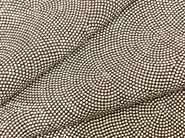 平和屋着物▽江戸小紋　単衣　鮫小紋柄　正絹　逸品　AABC3845fy