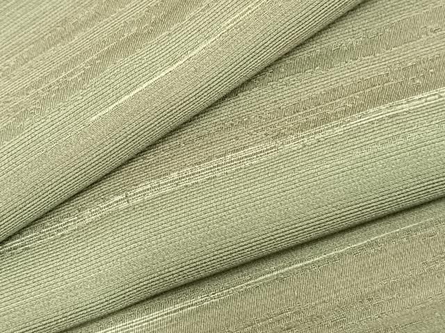 平和屋着物▽上質な小紋　単衣　横縞　正絹　逸品　未使用　AABC3890fy