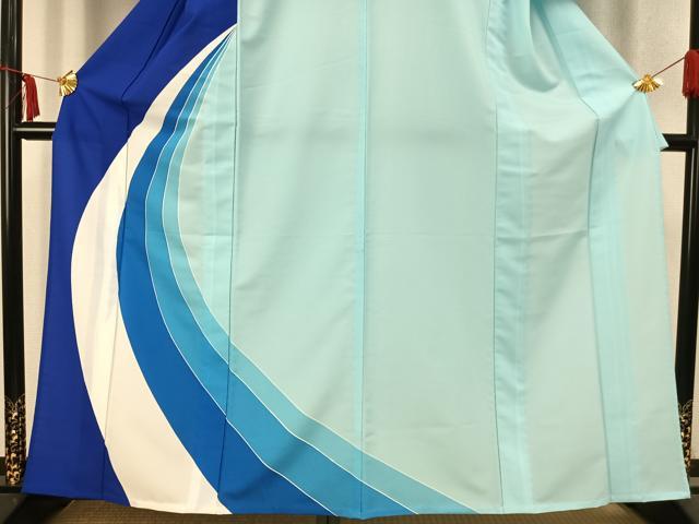 平和屋着物▽訪問着　単衣　流水文　洗える着物　AABC3901fy_2