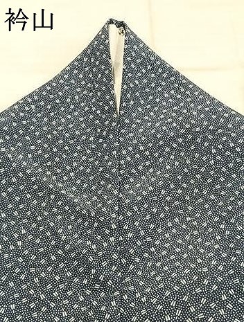 平和屋着物▽小紋　単衣　舞扇文　洗える着物　AABC3904fy_7