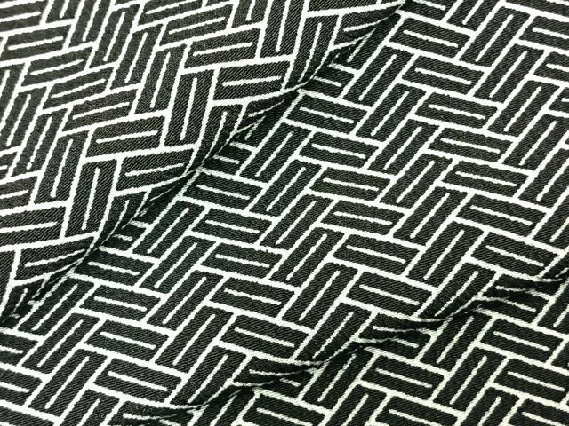 平和屋着物▽小紋　単衣　檜垣文　洗える着物　AABC3905fy