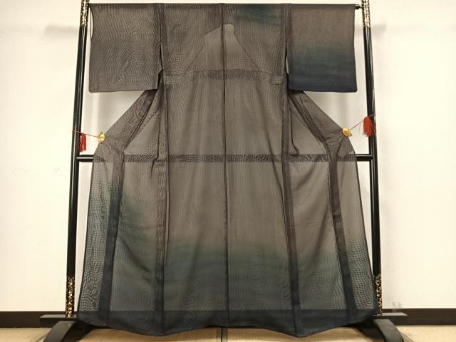 平和屋着物▽訪問着　無双　紗袷　紗×紗　霞文　正絹　逸品　AABC3953fy