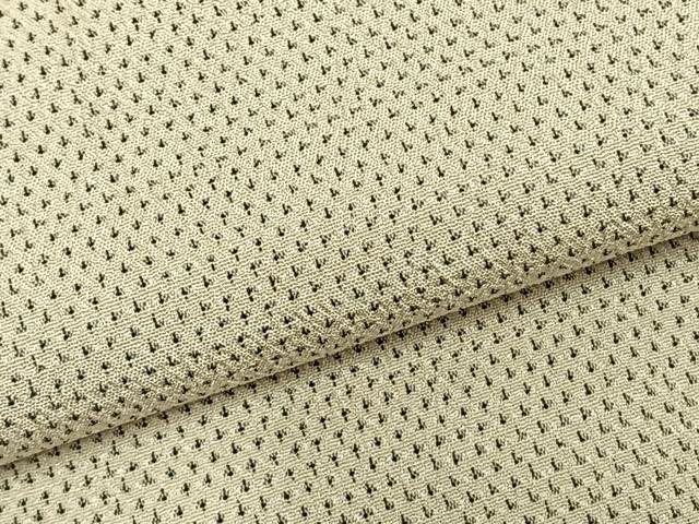 平和屋着物▽白鷹お召 単衣 蚊絣 正絹 逸品 未使用 AABC3984fy