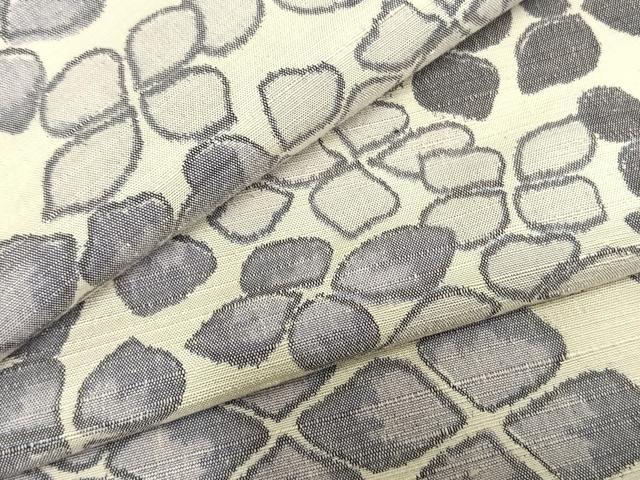 平和屋着物▽上質な紬　単衣　紫陽花　正絹　逸品　AABC4028fy