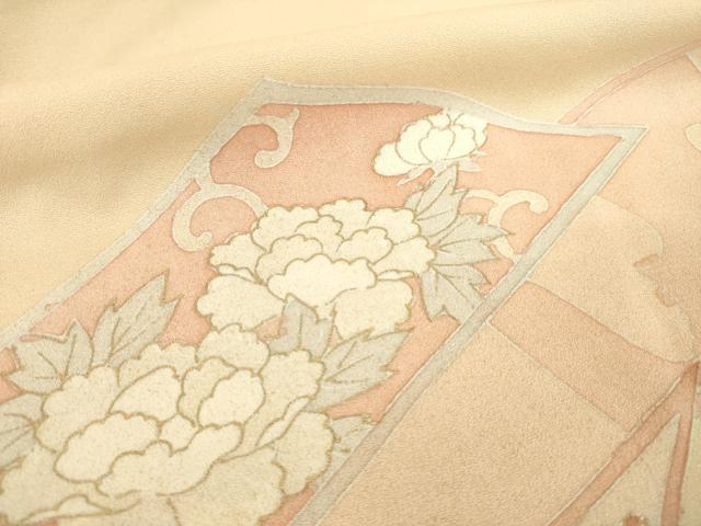 平和屋着物○豪華色留袖 駒刺繍 蔓帯飛鶴花文 金彩