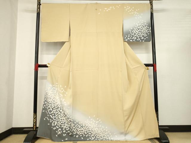 平和屋着物●訪問着　花弁　暈し染め　正絹　逸品　AABC4179ck