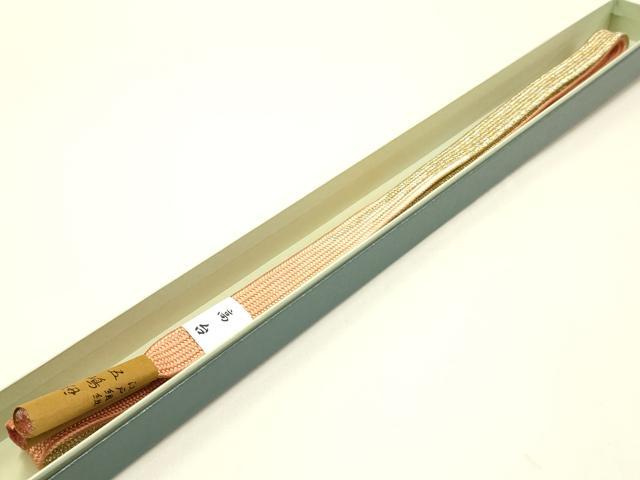 平和屋着物●無形文化財　江戸組紐　五嶋紐　帯締め　高麗組 綾出し　暈し　金銀糸　高台　正絹　逸品　新品　AABC4351ay
