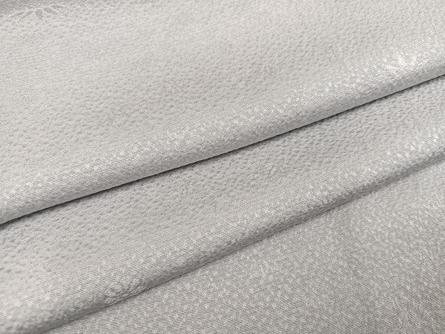 平和屋着物●上質な色無地　草花地紋　蕎麦切色　正絹　逸品　AABC4453ph