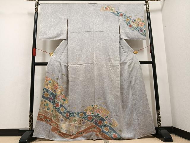 平和屋着物●訪問着　辻が花　金彩　正絹　逸品　AABC4514ph