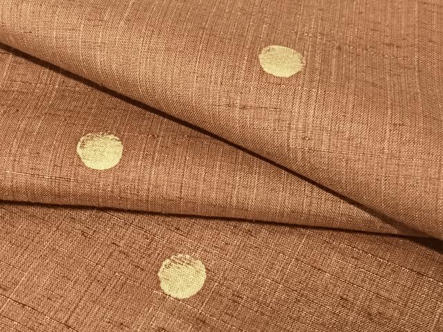 平和屋着物●上質な紬　丸文　正絹　逸品　AABC4801zg