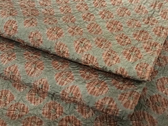 平和屋着物●上質な紬　絞り　正絹　逸品　AABC4904zg