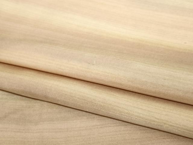 平和屋着物●紅花紬　米沢　横段霞文　暈し染　正絹　逸品　AABC4994zg