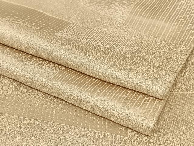 平和屋着物●上質な色無地　変わり横段地紋　赤白橡色　高島屋扱い　正絹　逸品　AABC5064zg