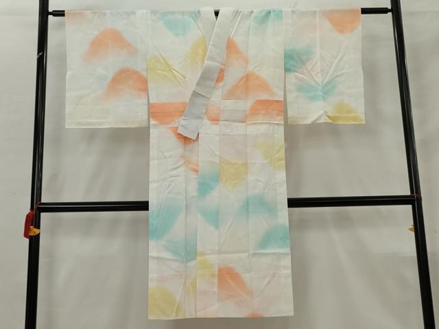 平和屋着物●洗える最高級着物　＜英＞はなぶさ謹製　長襦袢　単衣　雲重ね地紋　暈し染め　洗える着物　AABC5748cs