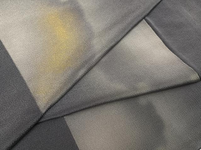 平和屋着物○上質な小紋 雪輪文 暈し染め 金彩 鬼しぼ縮緬