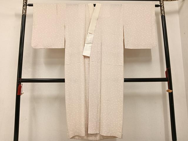 平和屋着物●長襦袢　無双仕立て　舞扇文　正絹　逸品　AABC6073ph