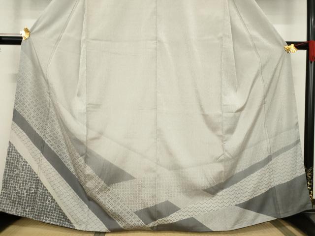 平和屋着物○本塩沢 訪問着 やまだ織 吉祥文様 健勝苑扱い 正絹 逸品