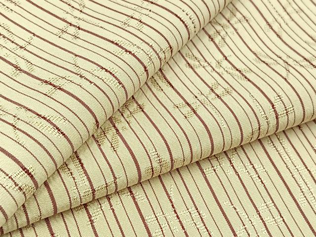 平和屋着物▽上質な紬　単衣　もじり織　勝虫　白根澤謹製　正絹　逸品　AABC6186jh