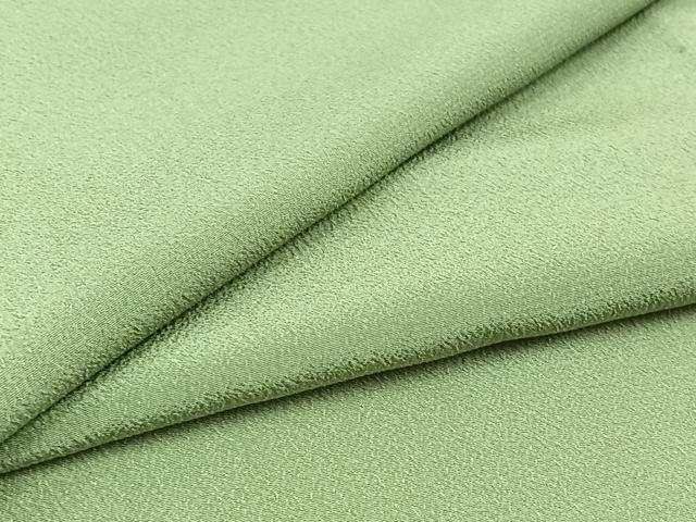 平和屋着物▽上質な色無地　単衣　薄萌葱色　正絹　逸品　AABC6192jh